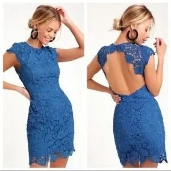 Lulus Romance language burgundy backless dress small - Picture 2 of 11